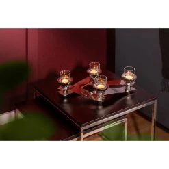 Fink Living Fink PAREO Kerzenhalter - 4-flammig - Höhe 13 Cm - Silberfarben -Kähler Store unnamed file 1000