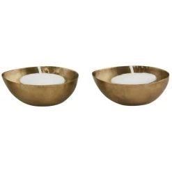 House Doctor Egg Teelichthalter 6er-Set - 7x6x2,3 Cm - Messing