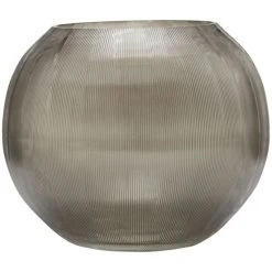 House Doctor Chub Teelichthalter - Höhe 12 Cm - Ø 14 Cm - Braun