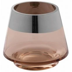 Fink Living Fink Jona Teelichthalter - Höhe 9 Cm - Ø 11 Cm - Sand