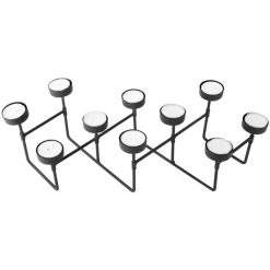 Present Time Harmonica Teelichthalter - 49x16x12,5 Cm - Black