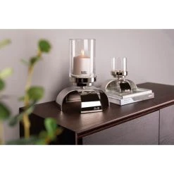 Fink Living Fink AARON Teelichthalter - 1-flammig - 18x18x15 Cm - Silberfarben -Kähler Store unnamed file 1170