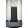 Blomus CALMA Windlicht - Ø 12 Cm - Höhe 20 Cm - Steel Gray-smoke