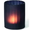 Philippi Twilight Teelichthalter Glas - S - 8x8x10 Cm - Schwarz