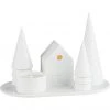Räder LIVING Waldhütte Kerzenhalter - 18x10x12 Cm - Weiß