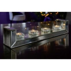 Fink Living Fink DILARA Teelichthalter - 4-flammig - 53x11x10 Cm - Klar -Kähler Store unnamed file 1263