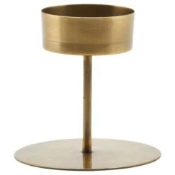 House Doctor Anit Teelichthalter - Höhe 10 Cm - Ø 10,5 Cm - Messing