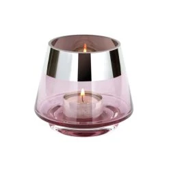 Fink Living Fink JONA Teelichthalter - ø 11 Cm - Höhe 9 Cm - Hellrose