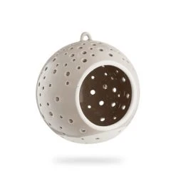 Kähler Design Nobili Kugel - ø12 Cm - Höhe 13 Cm - Warmes Grau