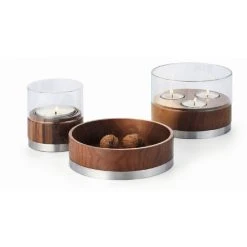 Philippi Julie Teelichthalter 3 - Ø 14 Cm - Höhe 9 Cm - Natur-silber -Kähler Store unnamed file 1343