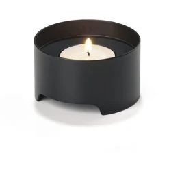 ZONE Denmark Singles Teelichthalter - 7,5x7,5 Cm - Höhe: 4,2 Cm - Black