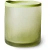 HK Living Glass Teelichthalter - Höhe 10 Cm - Ø 9 Cm - Olive