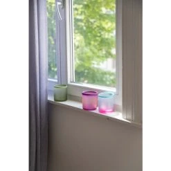 HK Living Glass Teelichthalter - Höhe 10 Cm - Ø 9 Cm - Sky -Kähler Store unnamed file 1476