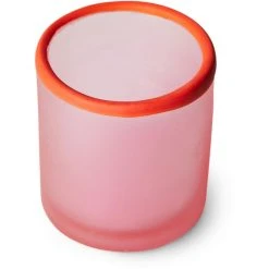 HK Living Glass Teelichthalter - Höhe 10 Cm - Ø 9 Cm - Cherry -Kähler Store unnamed file 1479