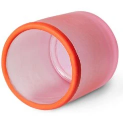 HK Living Glass Teelichthalter - Höhe 10 Cm - Ø 9 Cm - Cherry -Kähler Store unnamed file 1480