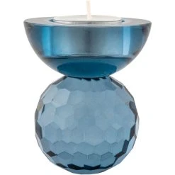 House Nordic Burano Teelichthalter - 7x7x8,5 Cm - Blau -Kähler Store unnamed file 1511
