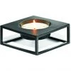 Philippi Solero Teelichthalter - S: 10x10 Cm - Höhe 4,5 - Schwarz