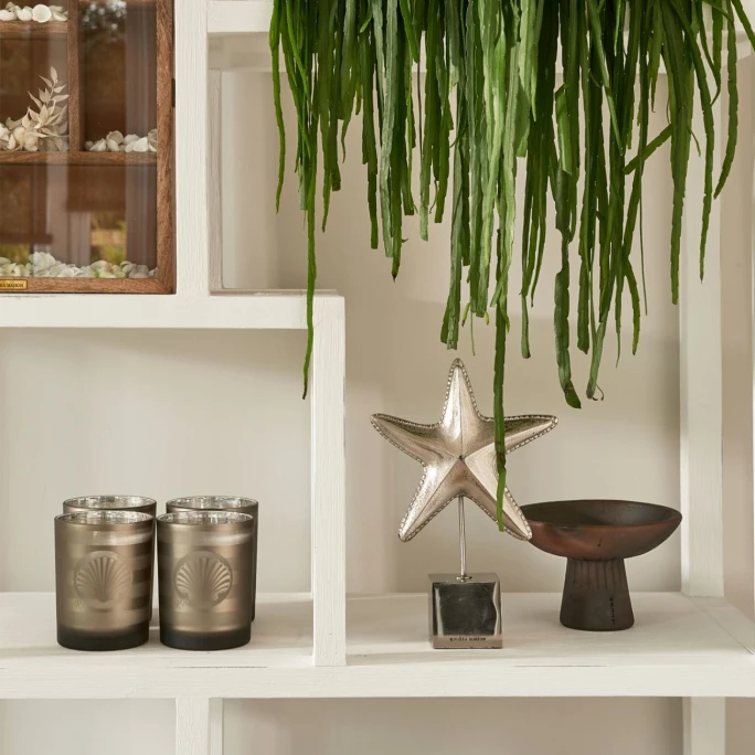 Riviera Maison Rivièra Maison Shell Teelichthalter - Ø 18 Cm - Höhe 20 Cm - Grau 3 Riviera Maison Rivièra Maison Shell Teelichthalter - Ø 18 Cm - Höhe 20 Cm - Grau – Bild 3