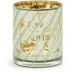 Riviera Maison Rivièra Maison Palm Tree Teelichthalter - Ø 7,5 Cm - Höhe 8 Cm - Grün