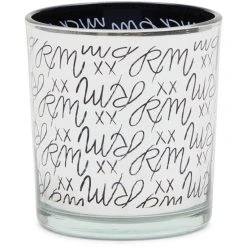 Riviera Maison Rivièra Maison Logo Teelichthalter - Ø 7,5 - Höhe 8 Cm - Silver-black