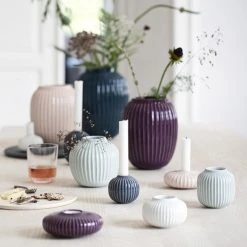 Kähler Design Kähler Hammershøi Teelichtleuchter Flat - Ø 13 Cm - Höhe 5 Cm - Weiß -Kähler Store unnamed file 1566