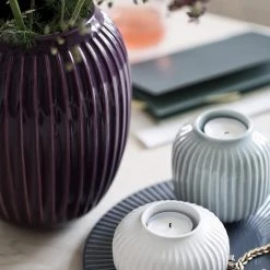 Kähler Design Kähler Hammershøi Teelichtleuchter Flat - Ø 13 Cm - Höhe 5 Cm - Weiß -Kähler Store unnamed file 1567