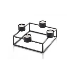 Philippi Cubo Teelichthalter - 20x20x9 Cm - Schwarz -Kähler Store unnamed file 1571
