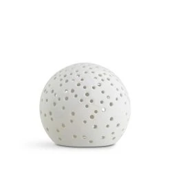 Kähler Design Kähler Nobili Teelichtleuchter Rund - Ø 12 Cm - Snow White