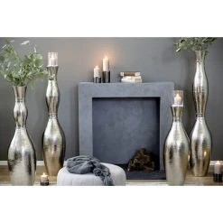 Fink Living Fink CARUS Bodenvase Bodenleuchter - Ø 30 Cm - Höhe 88 Cm - Silberfarben 7 Fink Living Fink CARUS Bodenvase Bodenleuchter - Ø 30 Cm - Höhe 88 Cm - Silberfarben -Kähler Store unnamed file 1608