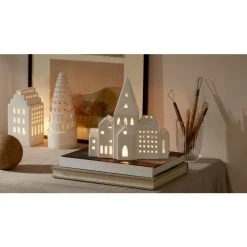 Kähler Design Kähler Urbania Lichthaus Teelichthalter - 21x20,5x8 Cm - Stadt -Kähler Store unnamed file 1660