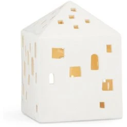 Kähler Design Kähler Urbania Lichthaus Teelichthalter - 12,5x9x9 Cm - Stadthaus 2