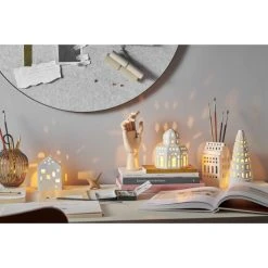 Kähler Design Kähler Urbania Lichthaus Teelichthalter - 12,5x9x9 Cm - Stadthaus 2 -Kähler Store unnamed file 1666