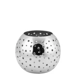 Fink Living Fink Lucy Teelichthalter Punkte - ø 12,5 Cm - Höhe 9,5 Cm - Edelstahl