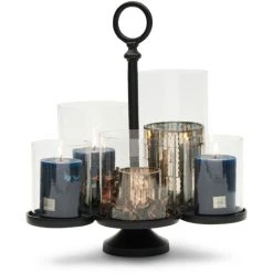 Riviera Maison Rivièra Maison Lisbon Multiple Windlicht - 36,5x35x42 Cm - Schwarz -Kähler Store unnamed file 271