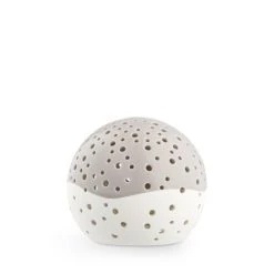 Kähler Design Nobili Teelichthalter - ø12 Cm - Höhe 10,5 Cm - Warmes Grau