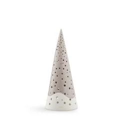 Kähler Design Nobili Teelichthalter Hoch - Höhe 25,5 Cm - Warmes Grau