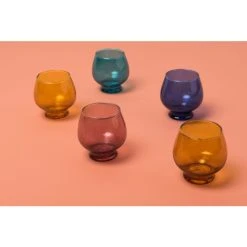 Urban Nature Culture Swinging 70s Teelichthalter - Höhe 7,8 Cm - Ø 8 Cm - Sodalite Blue -Kähler Store unnamed file 328