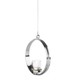 Fink Living Fink COLETTE Teelichthalter - 22 X 56 X 25 Cm - Vernickelt