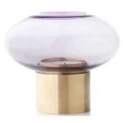 Applicata Hurricane Windlicht S - Höhe 9 Cm - Ø 10 Cm - Lavender