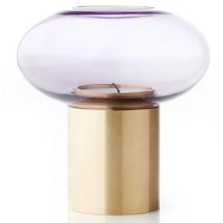 Applicata Hurricane Windlicht M - Höhe 11 Cm - Ø 10 Cm - Lavender