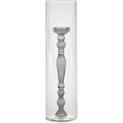 Serax HURRICANE Windlichtvase M - Ø 11 Cm - Höhe 39 Cm - Grau