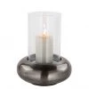 Fink Living Fink DELPHI Windlicht Mit Glas - Ø 34,8 Cm - Antik Grau