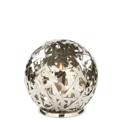 Fink Living Fink MOLA Windlicht - ø 25 Cm - Vernickelt