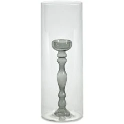 Serax HURRICANE Windlichtvase S - Ø 11 Cm - Höhe 29 Cm - Grau