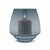 Holmegaard Flow Kerzenhalter - Höhe 18,5 Cm - Ø 18,5 Cm - Blau