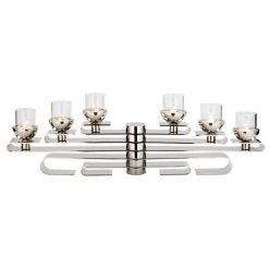 Fink Living Fink KANDELO Leuchter - 6-flammig - Vernickelt