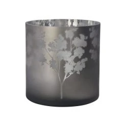 Sompex Awhia Blüten Windlicht - 25 X 25 X 25 Cm - Silber-braun