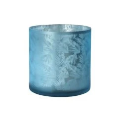 Sompex Awhia Farne Windlicht - 20 X 20 X 20 Cm - Silber-blau