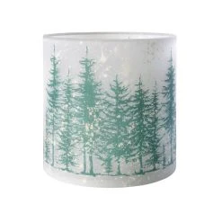 Sompex Awhia Wald Windlicht - 15 X 15 X 15 Cm - Weiß-grün
