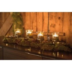 Fink Living Fink MELODY Teelichthalter XL 4-flammig - Länge 89,5 Cm - 22 X 15 Cm - Vernickelt -Kähler Store unnamed file 663